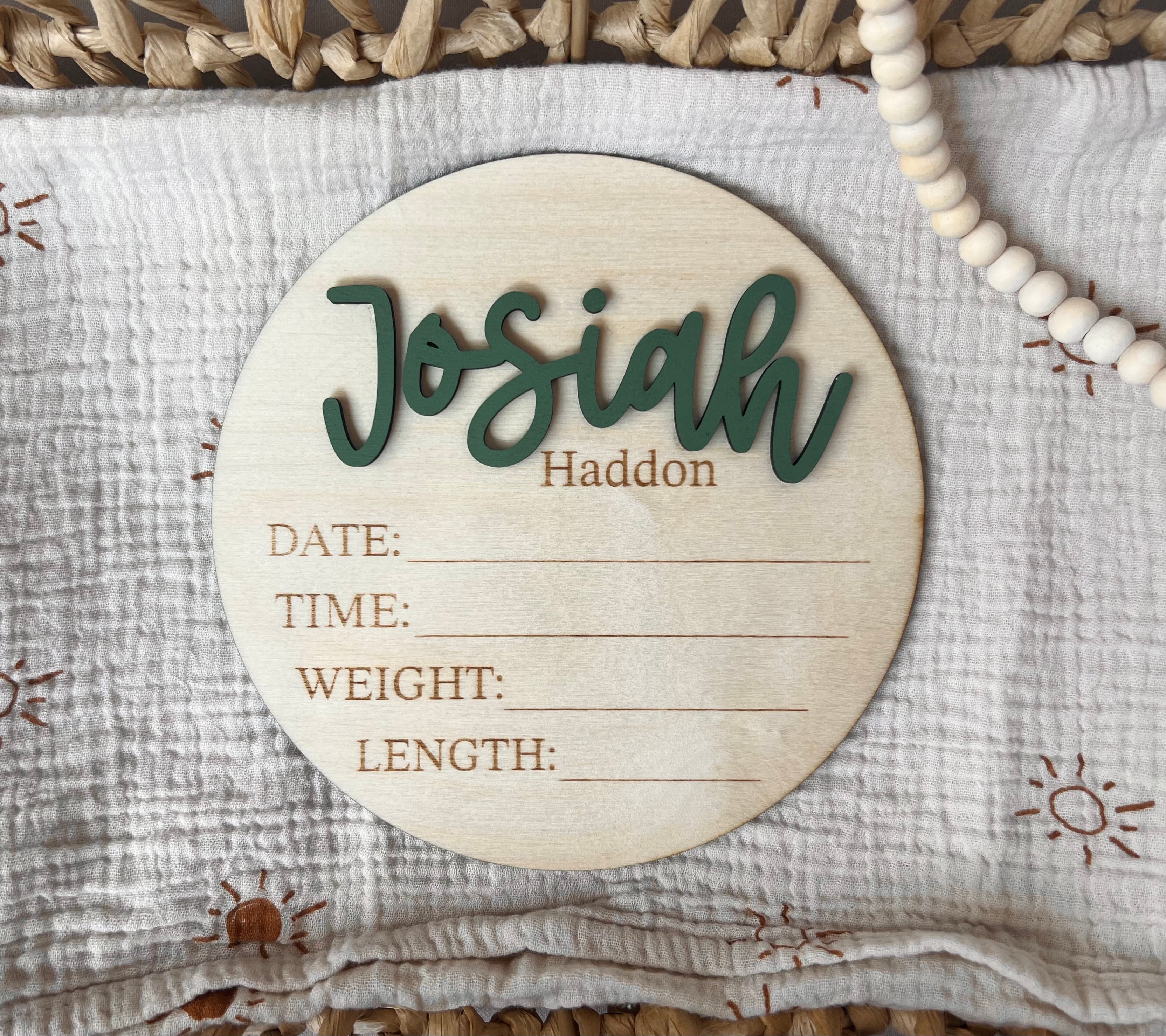 Baby Stats Disc